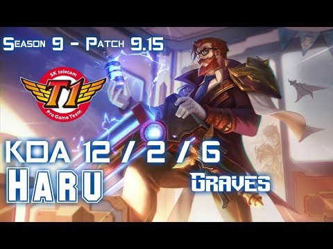SKT T1 Haru GRAVES vs ELISE Jungle - Patch 9.15 KR Ranked