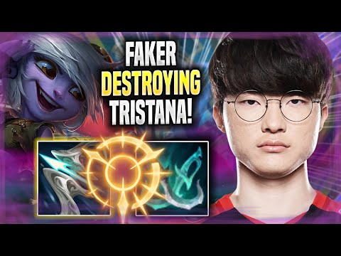 FAKER DESTROYING WITH TRISTANA! - T1 Faker Plays Tristana MID vs Ryze! | Season 2022
