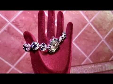 !!!Серебряные часы с натуральными камнями!!! Размеры до 25