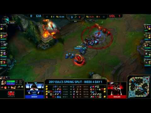 UOL VS GIA (EU LCS) GAME2 WEEK4 Highlights 2017
