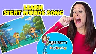 Sight Words Song for Kindergarten kids and babies | A Monkey | High Frequency Words | Patty Shukla
