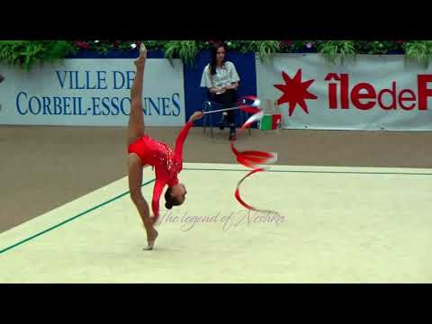 Yulia OLKHOVSKA (UKR) ribbon - 2017 Corbeil senior AA