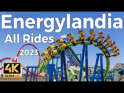 Energylandia, Poland - All Major Rides (Roller Coasters)
