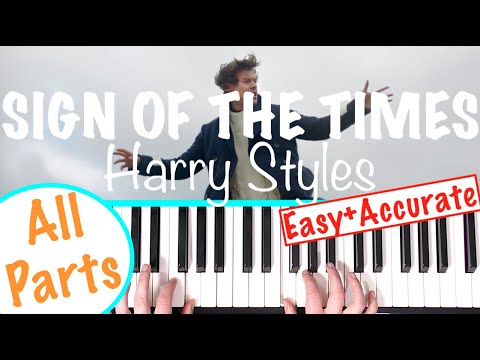 How to play SIGN OF THE TIMES - Harry Styles Piano Chords Tutorial