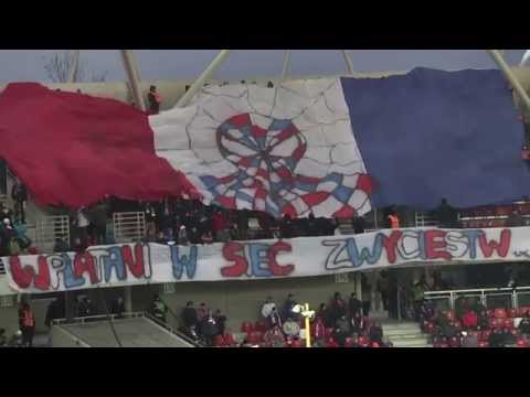 Oprawa Podbeskidzia na meczu z Lechią