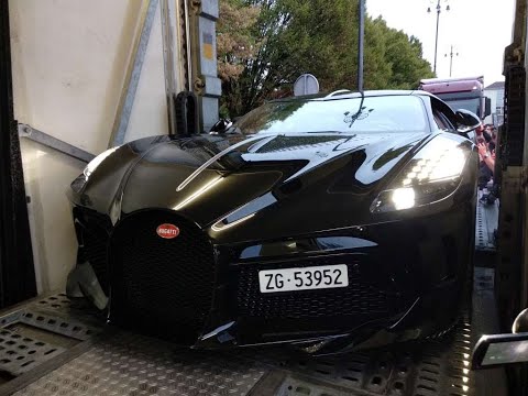 2022. SOC - CROATIA: #Bugatti La Voiture Noire Driving & Hard Acceleration Sound in Zagreb