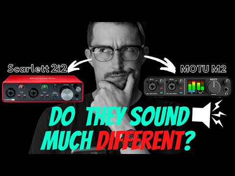 Sound Samples Scarlett 2i2 vs MOTU M2 | USB Audio Interfaces