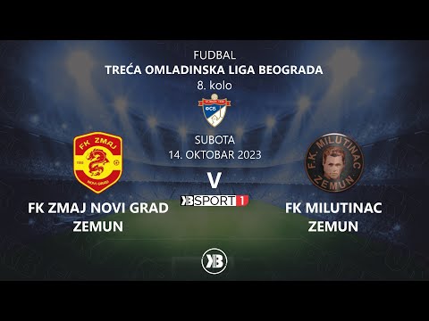 Omladinci: FK Zmaj Novi Grad (Zemun) - FK Milutinac (Zemun) | 14.10.2023