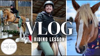 HORSEBACK RIDING LESSON - A BIG CHANGE HAPPENED! |  VLOG