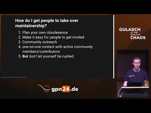 Video Thumbnail: So you've become a FOSS-Maintainer - Lessons learned from ~6 years of maintaining HedgeDoc