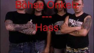 Böhse Onkelz - Hass (Lyrics)