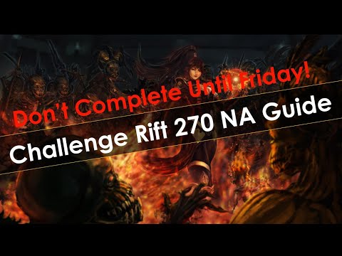 Diablo 3 Challenge Rift 270 NA Guide - Don't Complete Until the Season Starts on Friday!