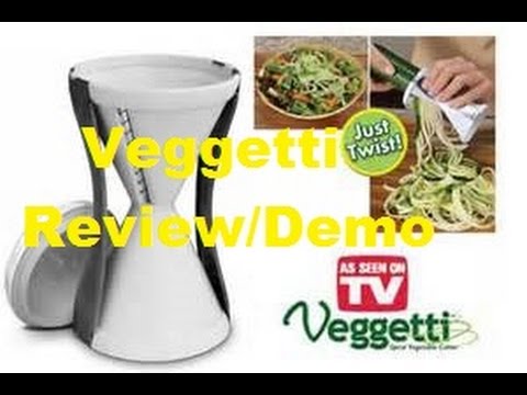 Veggetti Review/Demo  (Turns Veggies into perfect Pasta)