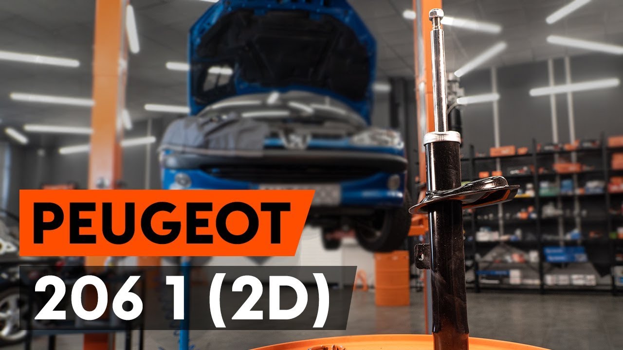Cum să schimbați: ansamblu telescop arc din față la Peugeot 206 CC 2D | Ghid de înlocuire