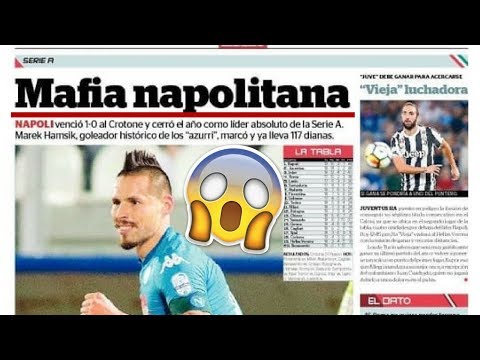 "MAFIA NAPOLITANA"  Il titolo SHOCK di un giornale peruviano dopo che il NAPOLI è CAMPIONE d'inverno