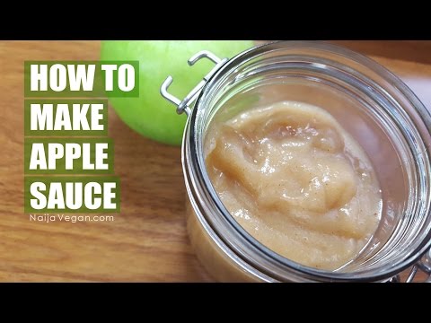 How to make apple sauce for baking etc [no sugar]  - Naija Vegan