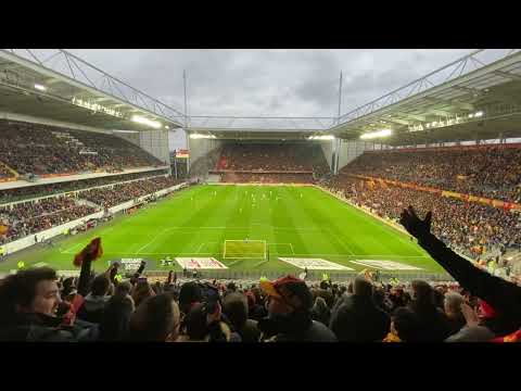 1er But lensois ( CSC Fonte ) dans le derby RC Lens / Lille + ambiance stade Bollaert | 4/3/2023
