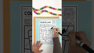 Back to School Coloring Pages for Kids Kindergarten Color by Word #backtoschool #kidslearning