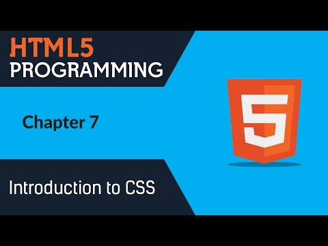 Learn Html5 Programming | Html5 for Beginners - Chapter 7 - Introduction to CSS
