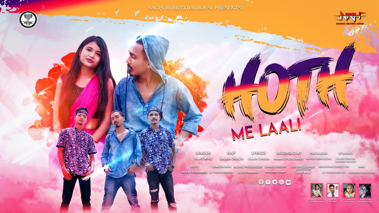 Hoth me Laali।। होठ में लाली।।Ft Sujit Minj।। Sajan Oraon Surbhi Oraon।। Nagpuri Rap Song ।। 4kVideo