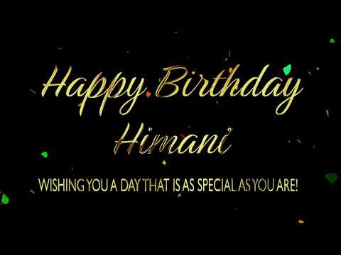 Happy Birthday Himani