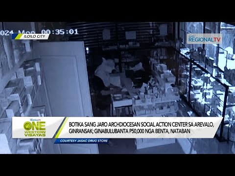 One Western Visayas: JASAC drug store sa Arevalo, ginransak; ginabulubanta P50,000 nga benta nataban