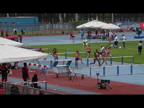 100m prepone [Ž] - Prvenstvo Balkana za mlađe juniore i juniorke 2019