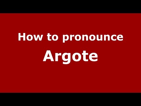 How to pronounce Argote (Colombian Spanish/Colombia)  - PronounceNames.com
