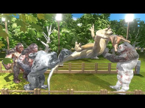 Family of Goro The Giant Run Challenge Animal Revolt Battle Simulator