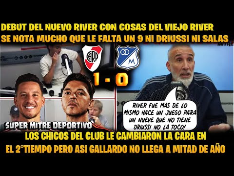 ANELLO RIVER 1 VS MILLONARIOS 0 | "FUE MAS DE LO MISMO NO TIENE PESO ARRIBA GALLARDO SIGUE SIN un 9"