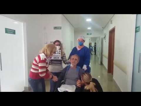 EMOÇÃO: Recuperado do Covid-19, empresário de Aparecida desabafa na saída do hospital