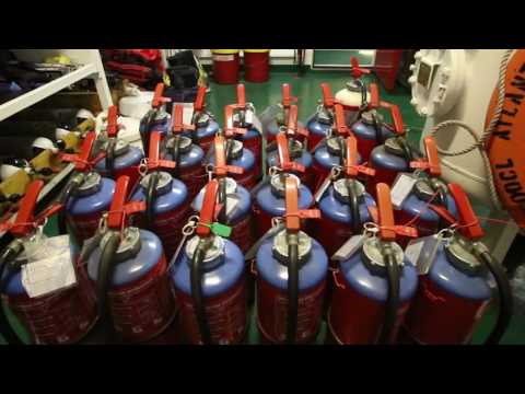 Playing with 100 Fire Extinguishers | Life at Sea