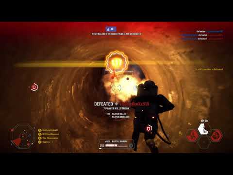 Flame Trooper Killing the whole Skywalker Family (not Rey) - Star Wars Battlefront 2
