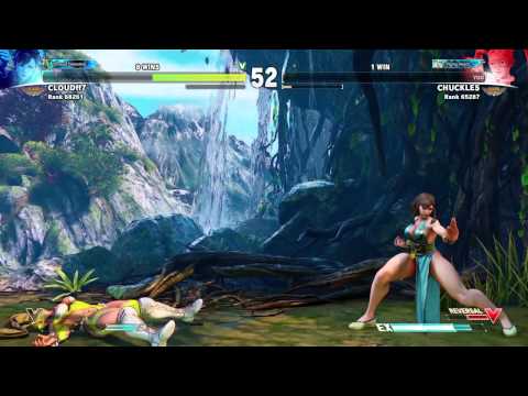 SFV CHUCKLES(R.Mika) vs CLOUDff7(Chun-Li) RAGEQUIT