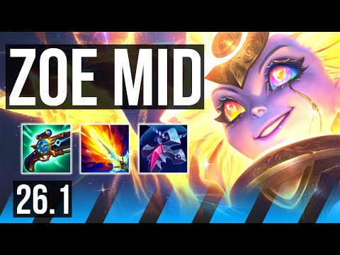 ZOE vs EKKO (MID) | Good KDA: 15/1/5 | KR Master | 26.1