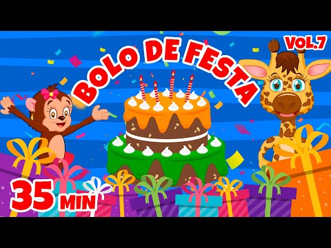 Bolo de Festa Vol. 7 - Giramille 35 min | Desenho Animado Musical