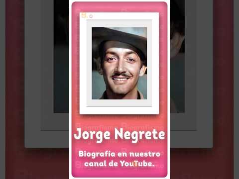 Biografía de #JorgeNegrete 🎥 #shorts #short #biografía #biografismo #bio #ElCharroCantor #CineDeOro