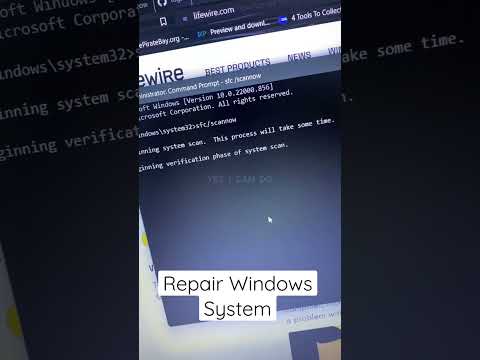 Use SFC / Scannow to Repair Windows System Files #shorts #RepairWindows