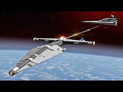 Imperial Star Destroyer vs Savage Destroyer - Star Wars: Empire At War Remake NPC Battle