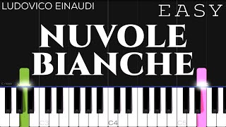 Ludovico Einaudi - Nuvole Bianche | EASY Piano Tutorial