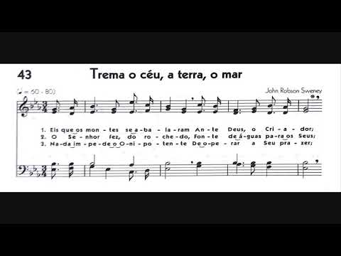 Hinário 5 CCB - Hino 043 - Trema o céu, a terra, o mar - Strings - Teclado Yamaha PSR S670