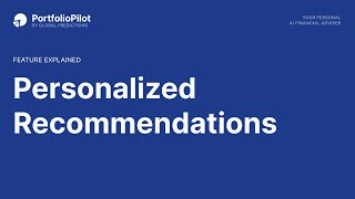 Personalized Recommendations Tutorial