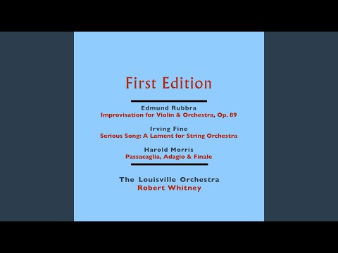 Improvisation for Violin and Orchestra, Op. 89