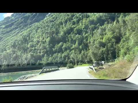 Driving in Norway - Country side roads Stryn