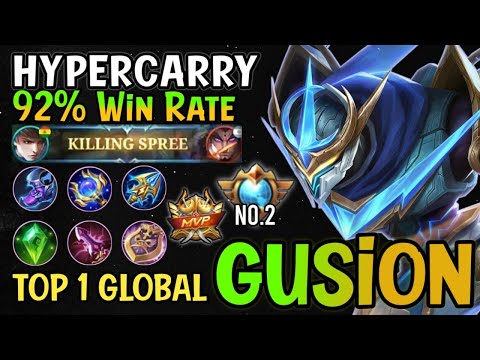 Supreme No.2 Gusion!! Top 1 Global Gusion Best Build And Emblem 2022 - Mobile Legends