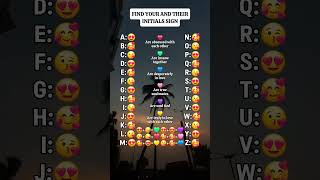 Find your and their initials sign #shorts #initials #youtubeshorts