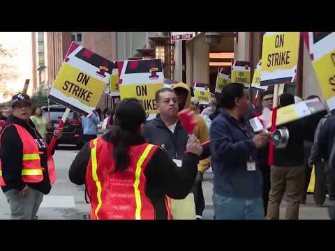 Chicago hotel workers strike as marathon weekend brings ...