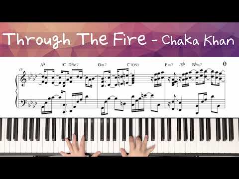 Through the fire - Chaka Khan / Piano Cover 피아노 커버 악보 Piano Sheet Music