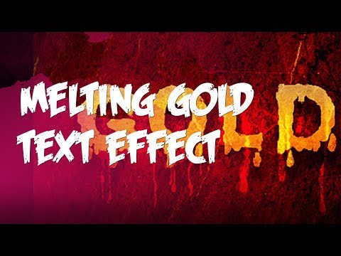 How to Create Melting Gold Text Effect in Photoshop