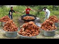 GIANT POPEYES CHICKEN Crunchy Popeyes Chicken Popeyes Chicken Challenge Grandpa Kitchen